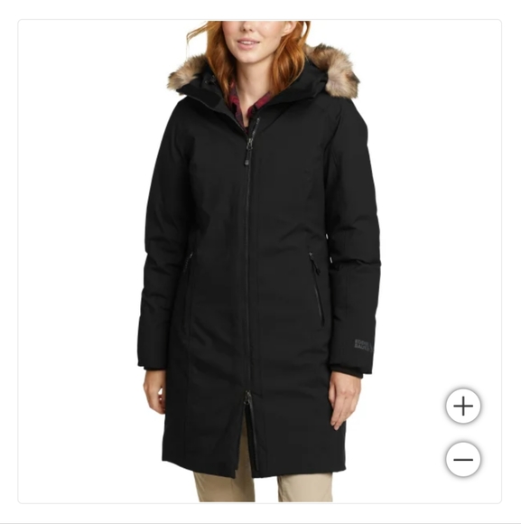 New! Eddie Bauer Silver Lining Down Waterproof Stadium Winter Heavy Coat XL NWT! - Picture 1 of 9